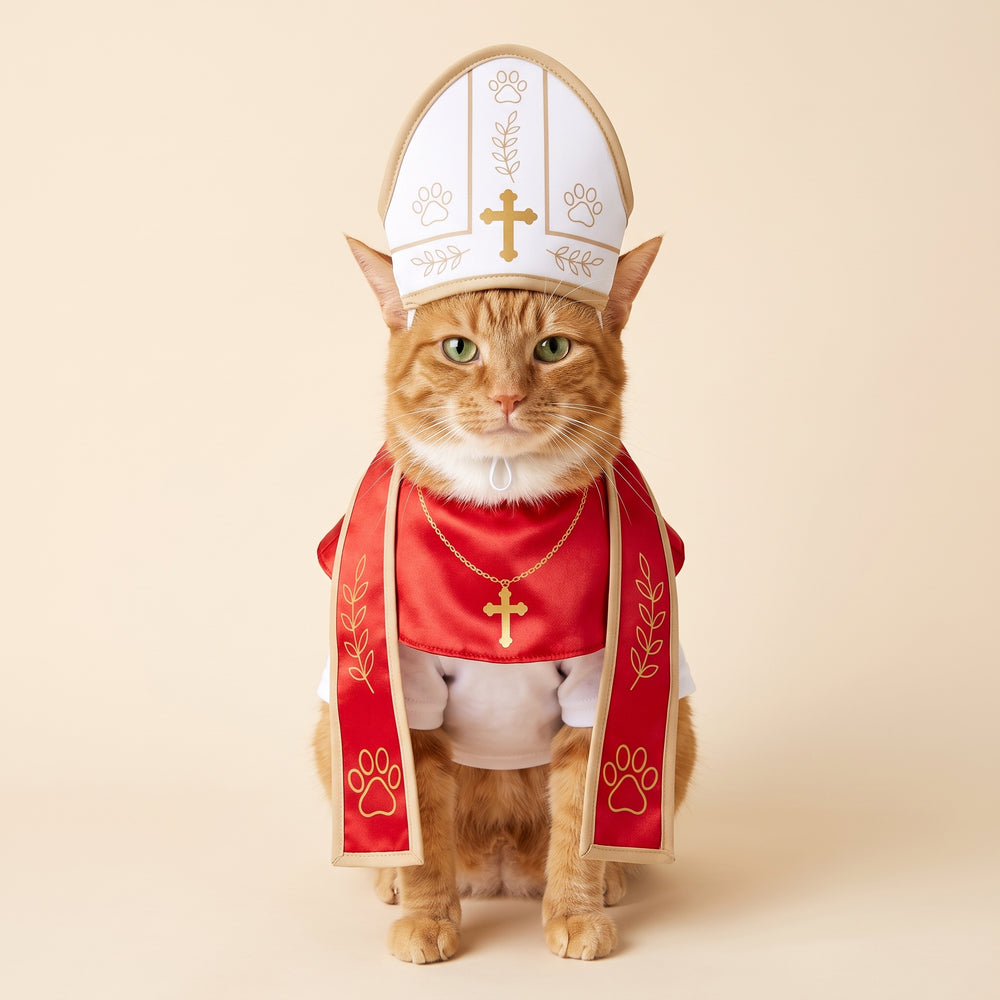 Pope costume for cats and dogs